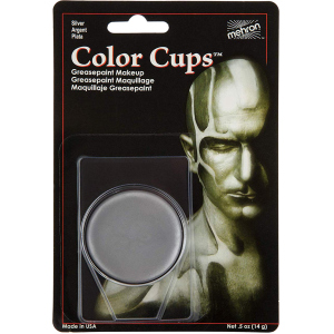 Кремовий грим Mehron Color Cups Silver 12 г (CCC-S) (764294502090) в Одесі