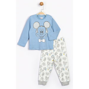 Пижама (футболка с длинным рукавом + штаны) Disney Mickey Mouse MC16191 92 см Голубая (8691109860774) в Одессе