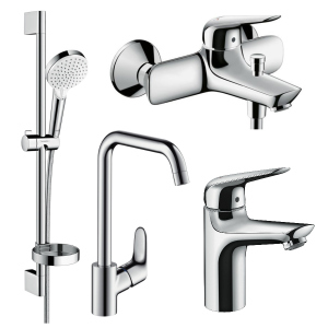 Набір змішувачів HANSGROHE Novus 1162019 (71030000+71040000+26553400+31820000)