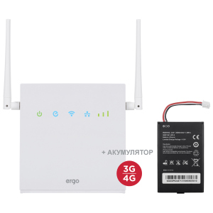 4G/LTE WI-FI роутер ERGO R0516 с аккумулятором лучшая модель в Одессе