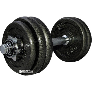 Гантелі набірні LiveUp Dumbell Set 1 шт. Black (LS2311-15) ТОП в Одесі