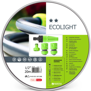 Набор поливочный Cellfast Ecolight 20 м 1/2" + комплект соединителей (10-190) лучшая модель в Одессе