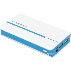 УМБ Esperanza 11000 mAh White/Blue (EMP107WB) ТОП в Одесі