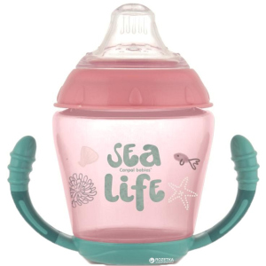 Кухоль Canpol babies непроливайка з м'яким силіконовим носиком Sea Life рожева 230 мл (56/501_pin) краща модель в Одесі