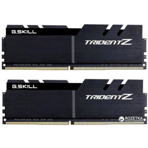 Оперативна пам'ять G.Skill DDR4-4000 32768MB PC4-32000 (Kit of 2x16384) Trident Z Black (F4-4000C19D-32GTZKK) ТОП в Одесі