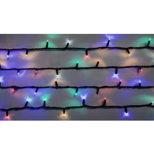 Светодиодная гирлянда DELUX STRING flash 200LED 20 м мульти/черный IP44 EN (90012980) ТОП в Одессе