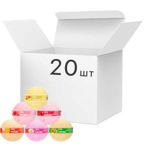 Упаковка солевых бомбочек для ванны Bioton Cosmetics Микс 75 г х 20 шт (4820026154053) рейтинг