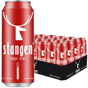 Упаковка пива Stangen Lager Bier светлое фильтрованное 5.4% 0.5 х 24 шт (4260556080079) в Одессе