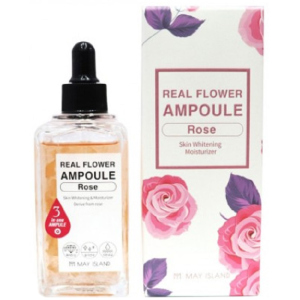 Освітлююча ампульна сироватка з трояндою May Island Real Flower Ampoule Rose 100 мл (8809515400488) рейтинг