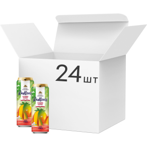 Упаковка пива Volfas Engelman Radler Mango светлое фильтрованное 2.5% 0.568 л х 24 шт (4770301233983) в Одессе