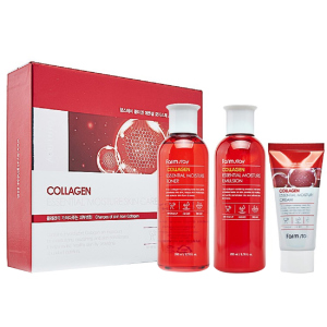 Набор для лица на основе коллагена FarmStay Collagen Essential Moisture Skin Care 3 Set (8809426959464) лучшая модель в Одессе