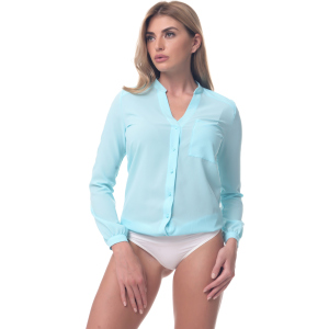 Боді-блузка AREFEVA L5248 XL (50) Turquoise (5903021543288) ТОП в Одесі