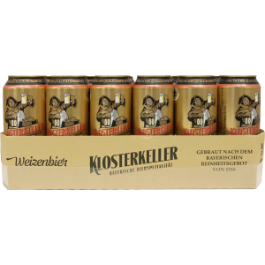 Упаковка пива Klosterkeller Weissbier China світле нефільтроване 5.4% 0.5 л х 24 шт (4016762006514) краща модель в Одесі