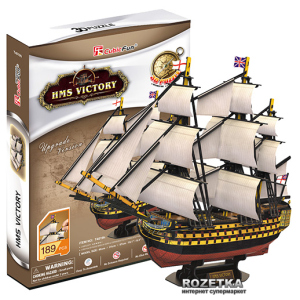 3D пазл CubicFun HMS Victory (T4019h) лучшая модель в Одессе