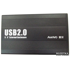 Зовнішня кишеня Maiwo для HDD 3.5 " SATA USB 2.0 Black (K3502-U2S) ТОП в Одесі