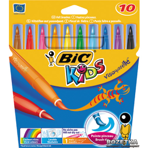 Фломастеры BIC Visaquarelle 10 цветов 10 шт (3270220001553) рейтинг