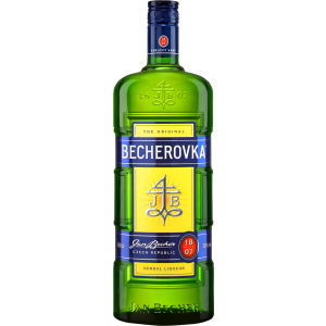 Лікерна настоянка на травах Becherovka 1 л 38% (8594405101063) надійний