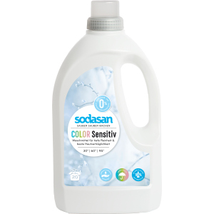 Рідкий органічний засіб для прання Sodasan Color Sensitiv 1.5 л (4019886015301) в Одесі