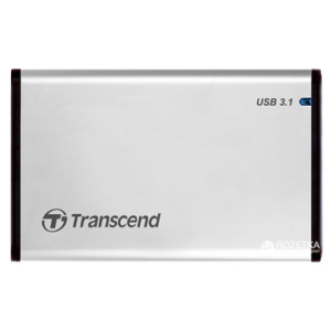 Зовнішня кишеня Transcend StoreJet 25S3 для 2.5" HDD/SSD USB 3.1 Aluminum (TS0GSJ25S3)