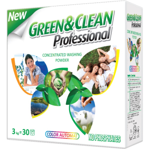 Пральний порошок Green&amp;Clean Professional для кольорового одягу 3 кг (4823069700478) ТОП в Одесі