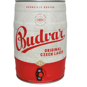 Пиво Budweiser Budvar світле відфільтроване 5% 5 л (8594403310184) краща модель в Одесі