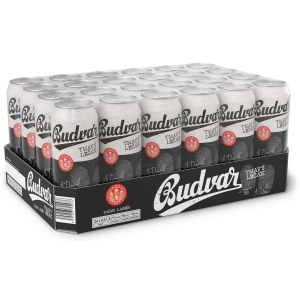 Упаковка пива Budweiser Budvar B Dark темное фильтрованное 4.7% 0.5 л x 24 шт (8594403705133) в Одессе