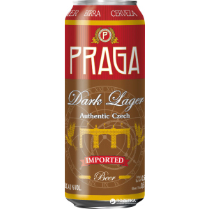 Упаковка пива Praga Premium Dark Lager темное фильтрованное 4.7% 0.5 л х 24 банки (8593875519897) рейтинг