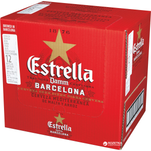 Упаковка пива Estrella Damm Lager світле фільтроване 4.6% 0.66 л х 12 пляшок (8410793282965) ТОП в Одесі