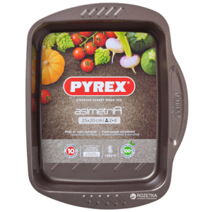 хороша модель Форма прямокутна для запікання Pyrex Asimetria 25 х 20 см Прямокутна коричнева (AS25RR0)