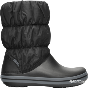 Дутики Crocs Jibbitz Winter Puff Boot 14614-070-W10 41-42 26.3 см Чорні (883503941168) краща модель в Одесі