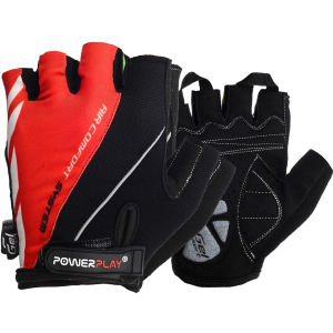 Велоперчатки PowerPlay 5024C M Red (5024C_M_Red) ТОП в Одесі