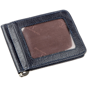 Затискач для грошей ST Leather Accessories 18939 Синій