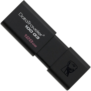 Kingston DataTraveler 100 G3 128GB USB 3.0 Black (DT100G3/128GB) ТОП в Одесі