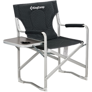 Розкладне крісло KingCamp Deluxe Director chair Black/Stripe (KC3821 BLACK STRIPE) рейтинг