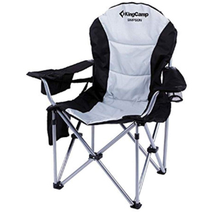 Раскладное кресло KingCamp Deluxe Hard Arms Chair Black/Mid Grey (KC3888 BLACK/MID GREY) лучшая модель в Одессе