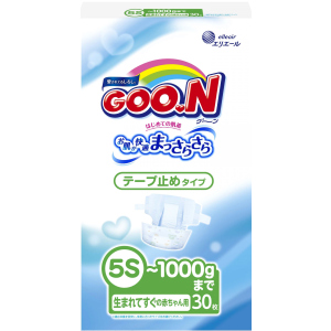 Подгузники Goo.N для маловесных новорожденных 5S до 1 кг 30 шт (753863) (4902011741421) в Одессе