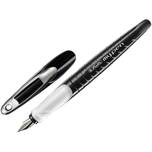 Ручка перова для правши Herlitz My.Pen Black-White Синя Чорний корпус (10999746) в Одесі