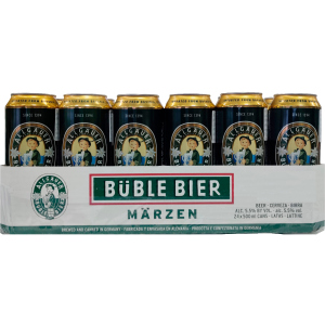 Упаковка пива Allgauer Buble Marzen светлое фильтрованное 5.5% 0.5 х 24 шт. (4103210205831G)