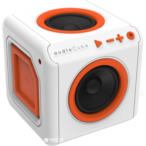 Акустическая система Allocacoc audioCube Portable White/Orange (3902/EUACPT) лучшая модель в Одессе