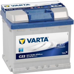 Автомобильный аккумулятор Varta Blue Dynamic 52А Ев (-/+) C22 (470EN) (552400047) в Одессе