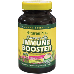 Натуральна добавка Natures Plus Source of Life Immune Booster 90 таблеток (97467030886) надійний