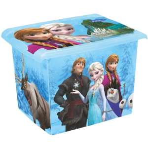 Ящик для хранения Keeeper прозрачный Frozen blue 29 x 27 x 39 см 20.5 л Голубой (2826kee) ТОП в Одессе