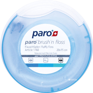 хорошая модель Зубная нить и щетка суперфлосс Paro Swiss brushn floss 20 x 15 см (7610458017609)