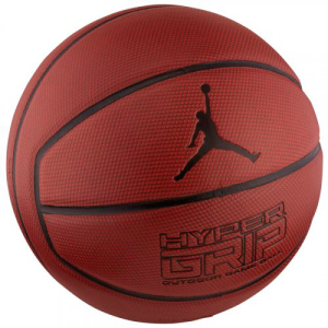 М'яч баскетбольний Nike Jordan Hyper Grip 4P Size 7 Dark Amber/Black/Metallic Silver/Black (J.KI.01.858.07) в Одесі