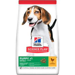 Сухий корм для цуценят середніх порід Hill's Science Plan Puppy Medium з куркою - 800 г (604266) (52742024950)