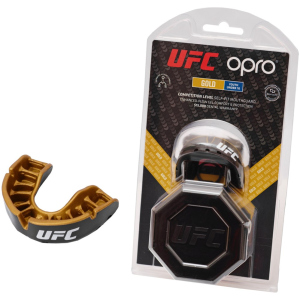 Капа OPRO Junior Gold UFC Hologram Black Metal/Gold (002266001) лучшая модель в Одессе