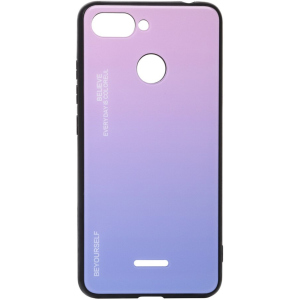 Панель BeCover Gradient Glass для Xiaomi Redmi 6/6A Pink-Purple краща модель в Одесі