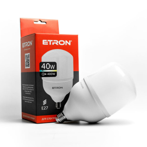 LED лампа ETRON 1-EHP-304 T120 40W 6500K E27 краща модель в Одесі