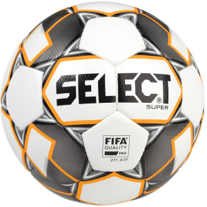 Мяч футбольный Select Super Fifa New (011) №5 White-Grey (5703543200894) в Одессе