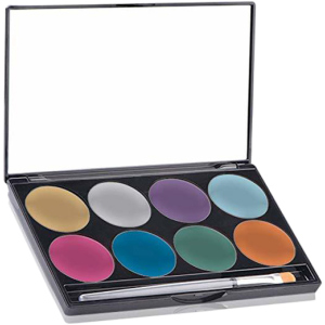 Палітра сяючого аквагриму Mehron Paradise Makeup AQ Brilliant 8 кольорів по 7 г (808-PAL-R) (764294583006) ТОП в Одесі